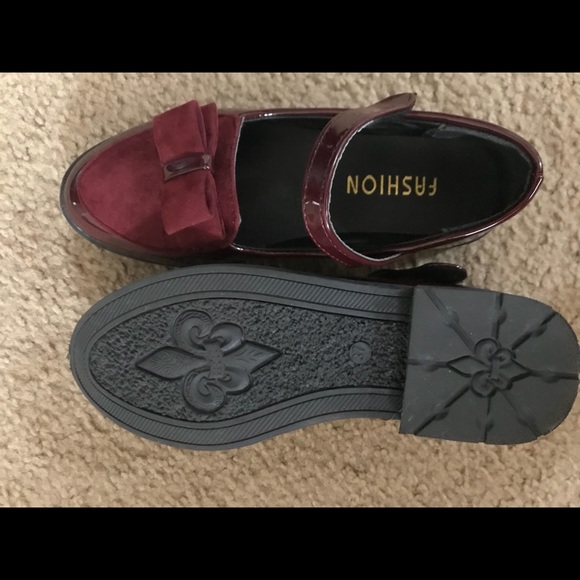 Burgundy Shoe for girls - Picture 3 of 3